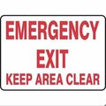 Accuform SAFETY SIGN EMERGENCY EXIT  KEEP FRMEXT554VP FRMEXT554VP